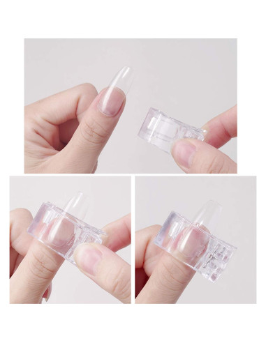 12 Clips de Uñas Benbeno + Cortador de Tips de Uñas Falsas