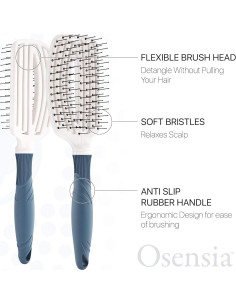 Cepillo Desenredante Osensia FB para Cabello Rizado 30cm 2