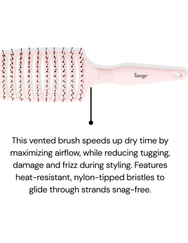 Cepillo Ventilado Ancho L'ANGE HAIR Siena Rosa 27.5cm
