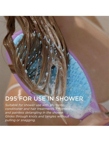 Cepillo Desenredante Húmedo Denman D95 para Todo Tipo de Cabello