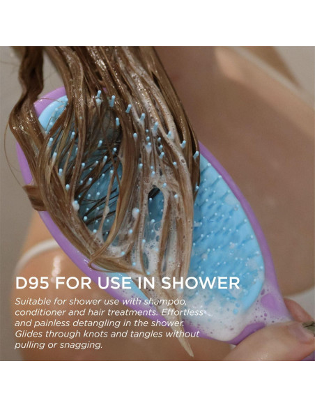 Cepillo Desenredante Húmedo Denman D95 para Todo Tipo de Cabello