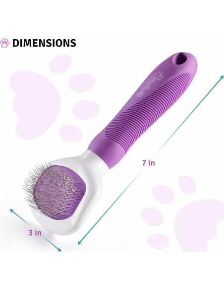 Cepillo Slicker Poodle Pet para Perros y Gatos - 17.8x7.6cm