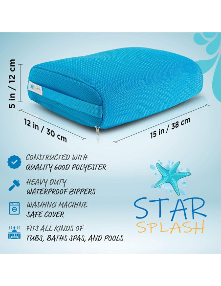 Asiento Aumentador para Jacuzzi Star Splash - 38x30cm Antideslizante