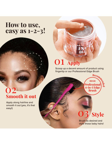 Fijador de Bordes KISS Colors & Care 100 ml Biotina Durazno