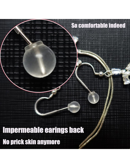 102 Copas de Seguridad TPE para Pendientes OwlkOrmy - Suaves y Cómodas