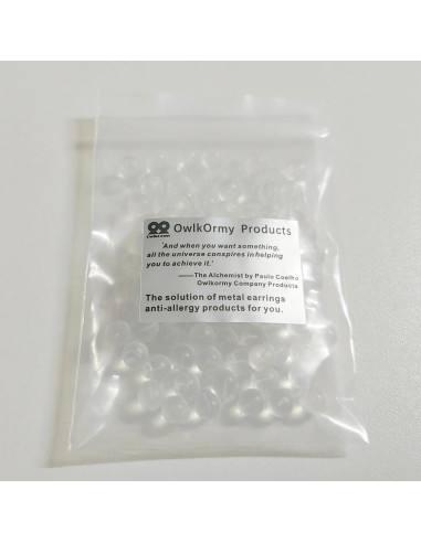102 Copas de Seguridad TPE para Pendientes OwlkOrmy - Suaves y Cómodas