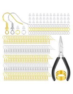 Ganchos para Pendientes MAIBAOTA 602 Piezas Plata 925 y Oro