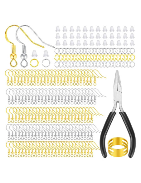 Ganchos para Pendientes MAIBAOTA 602 Piezas Plata 925 y Oro