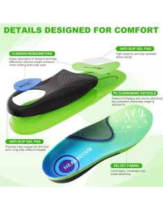 Plantillas Ortóticas Healrecux XL para Fascitis Plantar 305mm 2