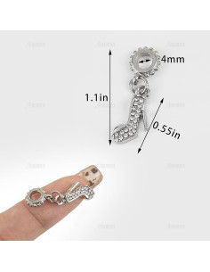 Encanto de Zapato de Tacón Alto AUEAR - 10 Piezas Cristal DIY 2