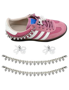4 Piezas Cadena de Zapato SDIDVIEXPERT con Lazo de Perla