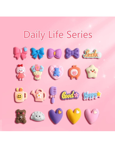 100 Charms de PVC para Zapatos - Diseños Animales y Frutas