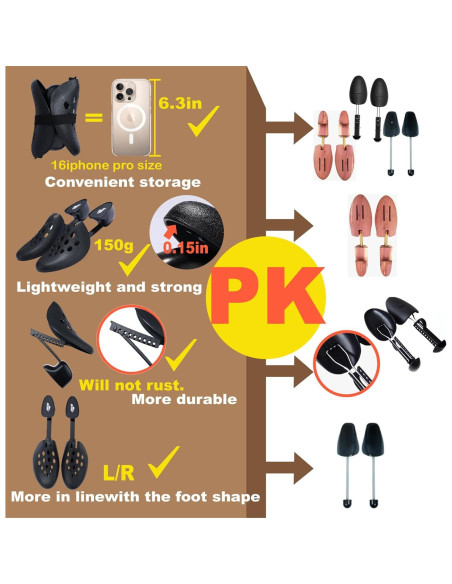 Árbol de Zapatos Ajustable Unisex 6-12 - Soporte de Calzado Árbol de Zapatos Ajustable Unisex 6-12 - Soporte de Calzado