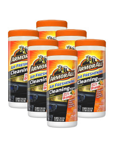 Toallitas de limpieza Armor All Naranja - Paquete de 6