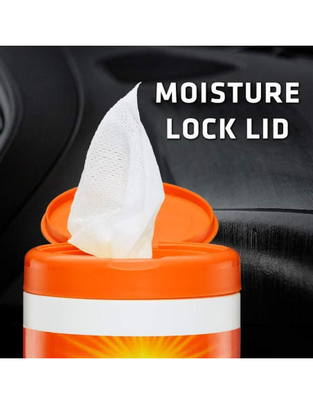 Toallitas de limpieza Armor All Naranja - Paquete de 6