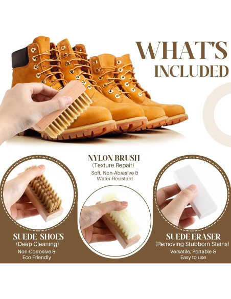 Kit de Limpieza Suede y Nubuck 5 Piezas Enhon