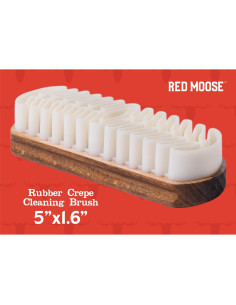 Cepillo de Suede Red Moose - Goma Crepés Natural para Limpieza 2