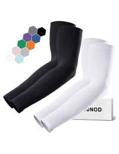 Mangas UV para Hombre - Protección Solar y Compresión, 2 Pares