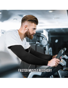 Mangas UV para Hombre - Protección Solar y Compresión, 2 Pares 2