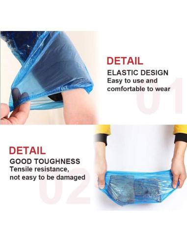 Cubiertas de mangas plásticas desechables Greenour 40.64 cm