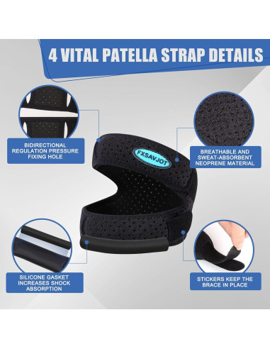 Férula Rodilla FXSAVJOT Ajustable para Dolor y Lesiones