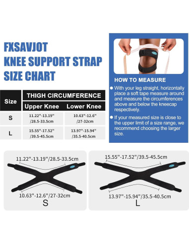 Férula Rodilla FXSAVJOT Ajustable para Dolor y Lesiones