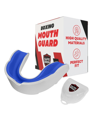 Protector Bucal Safe Grin para Boxeo y MMA - Adulto Blanco