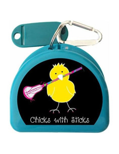 Estuche para Protector Bucal Deportivo Lacrosse Chick Aqua