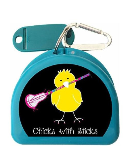 Estuche para Protector Bucal Deportivo Lacrosse Chick Aqua
