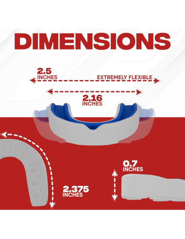 Protector Bucal Safe Grin para Boxeo y MMA - Adulto Blanco