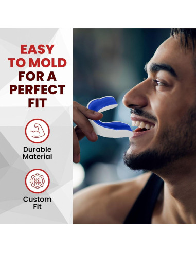 Protector Bucal Safe Grin para Boxeo y MMA - Adulto Blanco