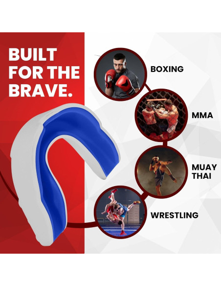 Protector Bucal Safe Grin para Boxeo y MMA - Adulto Blanco