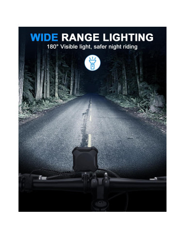 Bocina Eléctrica EQIIO OJ-781 140dB con Luz LED Recargable