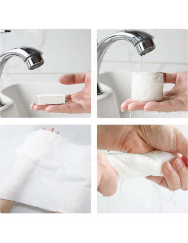 Toalla Desechable Grande OHIHUW 30 Piezas Algodón Reutilizable