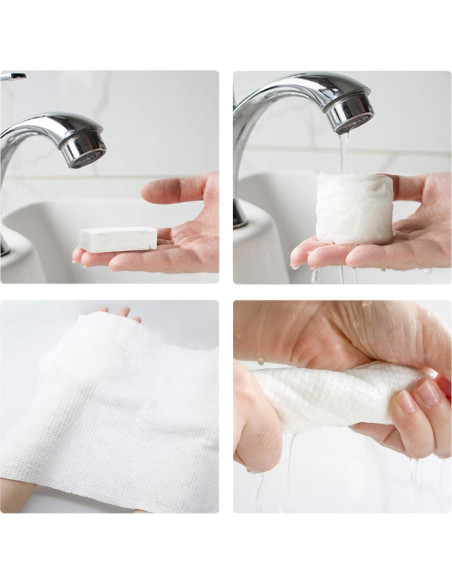 Toalla Desechable Grande OHIHUW 30 Piezas Algodón Reutilizable