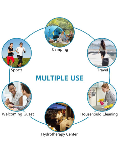 Toalla Desechable Grande OHIHUW 30 Piezas Algodón Reutilizable