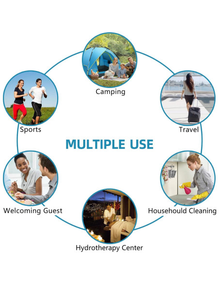 Toalla Desechable Grande OHIHUW 30 Piezas Algodón Reutilizable