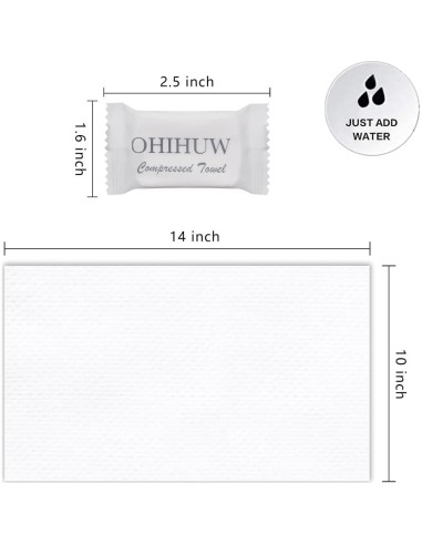 Toalla Desechable Grande OHIHUW 30 Piezas Algodón Reutilizable