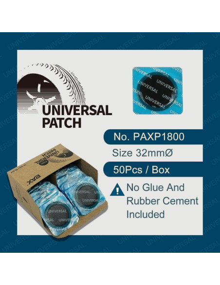 Parches de Reparación de Neumáticos PAX 32mm - 50 Pcs