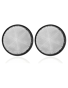 Reflectores de Motocicleta Boguish 56mm Blancos - 2 Pcs