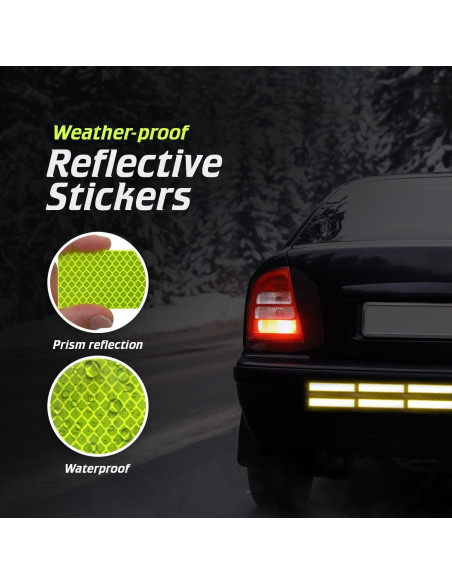 Tiras Reflectantes Rojas SmartSign 3M 3.81 x 15.24 cm - Paquete de 4