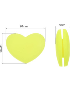 Amortiguador de Vibración de Tenis PATIKIL Silicona Corazón 2