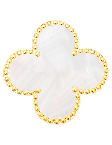 Marcador de Pelota de Golf Navika CL004-FLORA Perla con Clip