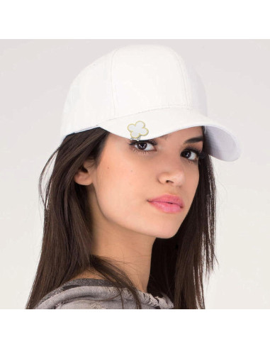 Marcador de Pelota de Golf Navika CL004-FLORA Perla con Clip