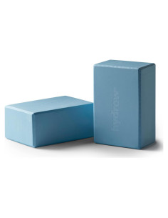 Bloques de Yoga Hydrow - Espuma EVA Azul 22.86x15.24x10.16 cm