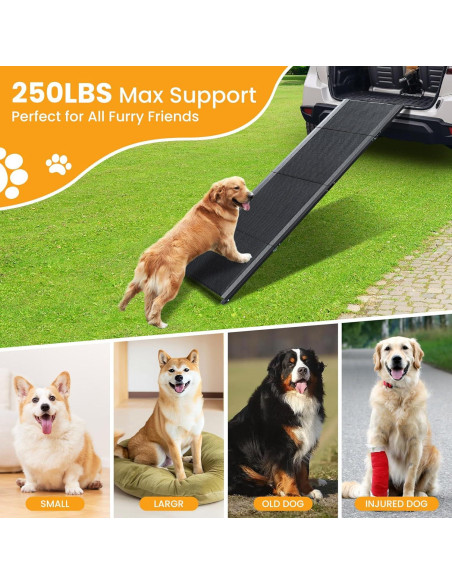 Rampa Plegable para Perros PALATALA 180 cm Antideslizante
