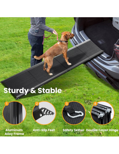Rampa Plegable para Perros PALATALA 180 cm Antideslizante