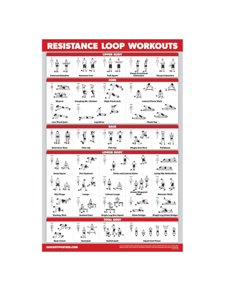 Póster de Ejercicio Laminado QUICKFIT 68.58x45.72 cm