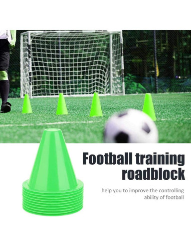 Conos de Entrenamiento de Fútbol Yosoo - 10 Piezas 8.5 cm