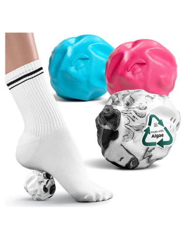 Rodillo de Masaje Oceanfoam Wave - Paquete de 3 Pelotas 5.8cm